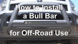 RV 101®  How to Install a Lund Bull Bar for OffRoad Use [upl. by Adlemy]