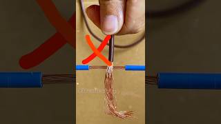 Wire joint সঠিক নিয়মে কারেন্টের তার জয়েন্ট experiment viralvideo shorts [upl. by Suellen]