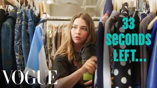 Madelyn Cline Tries to Style 3 Outfits in 60 Seconds  Vogue [upl. by Koppel510]