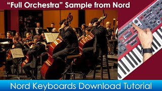 Download the quotFull Orchestraquot Sample for your Nord Stage 3 from Nord [upl. by Natelson54]