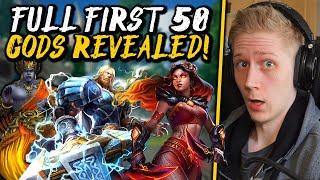 FULL FIRST 50 GODS REVEALED FOR SMITE 2 [upl. by Arman]