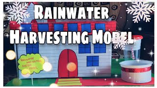 Rainwater harvesting system Model Science Project  Working Model [upl. by Neetsirhc]