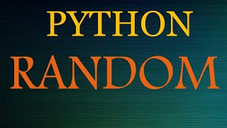 Python Comprehensive Tutorials  Random Module builtin [upl. by Annahael165]