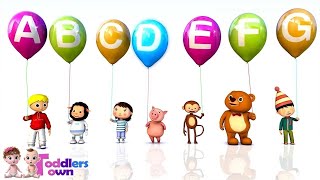 ABC Song  ABC Song with Balloons amp Kids  Nursery Rhymes amp Kids Songs  Nursery Rhymes [upl. by Earised]