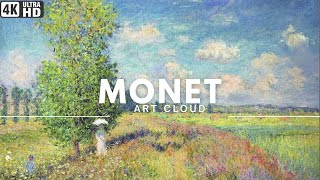 ART CLOUD ⧓ Stunning 4K HD TV Screensaver 100 Claude Monets Landscape Masterpieces 2 NO SOUND [upl. by Antoni]