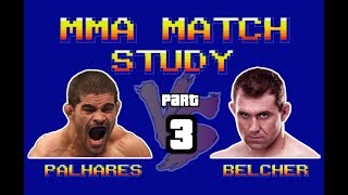 MMA Match Study Alan Belcher vs Rousimar “Toquinho” Palhares  Part 3 [upl. by Anidem]