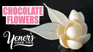 How to Make Simple CHOCOLATE FLOWERS Tutorial  Yeners Cake Tips with Serdar Yener from Yeners Way [upl. by Seen441]