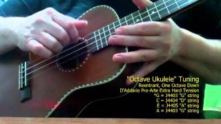 Mainland Mahogany Baritone Ukulele Tuned as an quotOctave Ukulelequot [upl. by Olag]