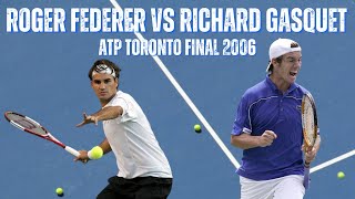 ROGER FEDERER VS RICHARD GASQUET  2006 MENS ATP TORONTO FINAL [upl. by Gaal343]