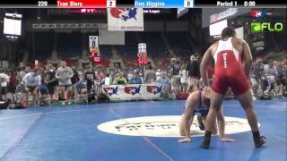 Junior 220  Trae Story Minnesota vs Finn Higgins Oklahoma [upl. by Orecul]