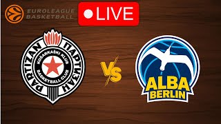 🔴 Live Partizan vs Alba Berlin  EuroLeague 20232024  Live Play by Play Scoreboard [upl. by Eatnoj]