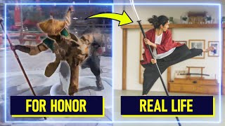 Japanese Sword Experts RECREATE moves from For Honor  Experts Try [upl. by Morry]