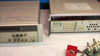 HP 8903E distortion analyzer easy fix and HP 5335A frequency counter repair and adjustment [upl. by Aniar]