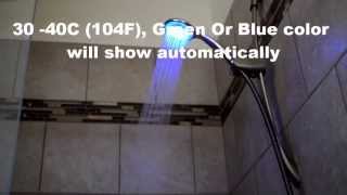 LED Light Up Shower Head – No Batteries Needed [upl. by Netsrejk]