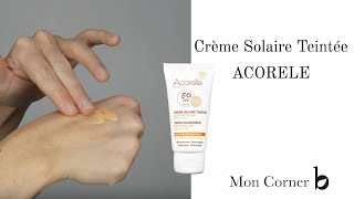 Comment appliquer la crème visage teintée SPF 50 ACORELLE [upl. by Euqirrne505]