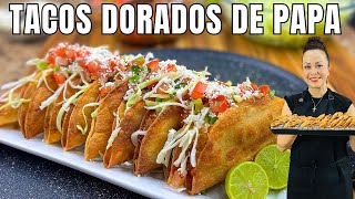 Tacos de Papa con Salsa Pico de Gallo [upl. by Jerald602]