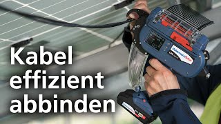 Perfekte Kabelbündelung in Solarparks mit dem Autotool CPK hybrid DE [upl. by Whorton]