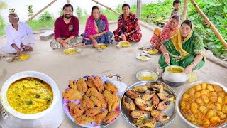 গোবিন্দভোগ চালের খিচুড়িইলিশ মাছ ভাজা আলুরদম আজ বাড়ির সবাই জমিয়ে খাওয়া দাওয়া করলামkhichuri recipe [upl. by Peoples447]