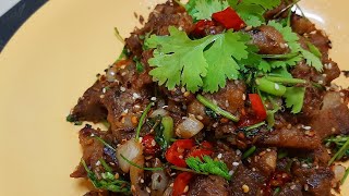 Stir Fried Cumin Lamb å­œç„¶ç¾Šè‚‰ å­œç„¶ å››å· jeeralamb sichuan szechuan [upl. by Atsedom]