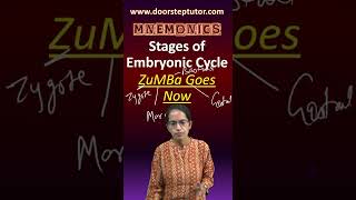 Mnemonics for Human Embryonic Stages  Biology  CUET  NEET  MCAT [upl. by Fitzpatrick167]