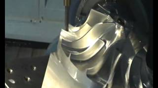 PowerMILL8 Live Impeller Machining [upl. by Anerhs]