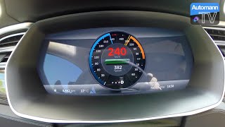 2015 Tesla Model S P85 D 700hp  0240 kmh acceleration 60fps [upl. by Ynamreg807]