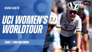 Stage 2  Ford RideLondon  2024 UCI Womens WorldTour [upl. by Yrian]