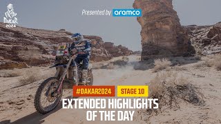 Extended highlights of Stage 10 presented by Aramco  Dakar2024 [upl. by Clippard403]