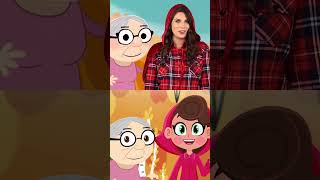 Grandma is the BEST 📚 Ms Booksys Live Action vs Animation StoryTime  Cool School shorts [upl. by Lunnete]