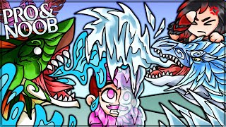 SUPER RARE HYPERSPACE ICE DRAGON  Pro and Noob VS Monster Hunter Stories 2 Wings of Ruin [upl. by Cornwell486]