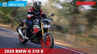 2020 BMW G 310 R Review  First Ride [upl. by Yltnerb427]