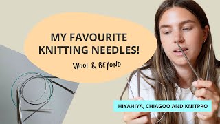 Knitting needle comparison  interchangeable  swivel cord HiyaHiya Chiagoo KnitPro [upl. by Alvita]