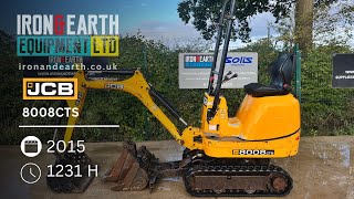 2015 JCB 8008 CTS 1 Tonne Excavator [upl. by Lowndes]