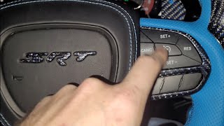 Hellcat custom carbon fiber steering wheel install heated from zen carbon fiber2016 Challenger [upl. by Faustine]