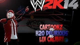 WWE 2K14  CaRtOoNz  Delirious  Lui Calibre YouTube Cage Match [upl. by Koch]