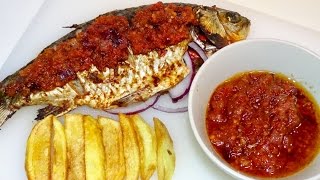 How To Grill Tilapia Fish  With Nigerian Hot pepper sauce  Patricia Ibe [upl. by Pelagias]