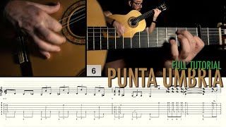 Punta Umbria by Paco de Lucia  Full Tutorial with Tabs [upl. by Happ891]