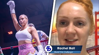 Rachel Ball EXCLUSIVE on EBANIE BRIDGES WORLD TITLE FIGHT [upl. by Airdnat]