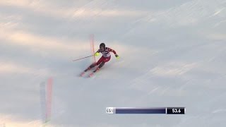 Mark Engel Takes Third After Zagreb Slalom Run 1  2016 [upl. by Anaujd710]