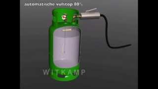 LPG cylinder filling lpg Gasflasche Tanken [upl. by Assiar]