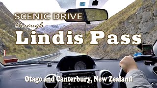 Scenic Drive Through Lindis Pass  Otago and Canterbury New Zealand [upl. by Ivens]