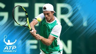 Dominic Thiem and Max Marterer incredible rally  Gerry Weber Open Halle 2017 [upl. by Lesli]