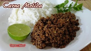 CARNE MOLIDA receta rápida y fácil especial para rellenos y para comer como quieras [upl. by Rebel]