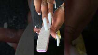 ASMR 🎧  filing long acrylic nails 💅🏾✨  no talking 🤫 [upl. by Norb697]