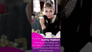 Audrey Hepburn original Star of breakfast at tiffanys famous celebrity quotes shorts [upl. by Annoek]