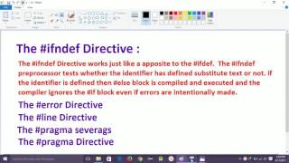 Preprocessor directive in C 41 [upl. by Kerrin]