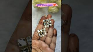 DIY Earrings 💖 Making at Home shorts diy [upl. by Eart470]