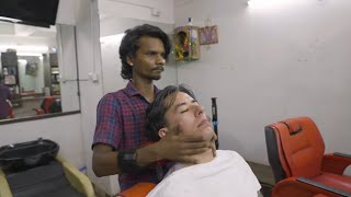 💈ASMR Indian Shave by MASTER CRACKER  Lovely Facial in Nagpur India [upl. by Cordy]