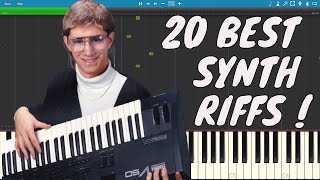 The 20 Best Keyboard Riffs of All Time and How To Play Them [upl. by Nileak433]