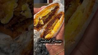 Candied Bacon 🥓 bacon breakfastideas baconlover hashbrowns foodie brioche cheese [upl. by Pamelina626]